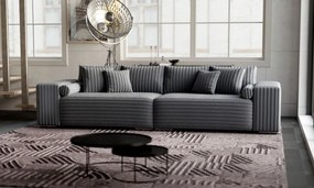 Canapea extensibilă dumonde cu ladă de depozitare si sezut confortabil din spuma high-density, Marbela Ambience Grey XXL 295x100 cm