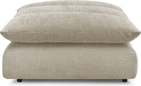 Taburet bej cu tapițerie din chenille Neil – Bobochic Paris