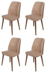 Set de scaune de sufragerie Alfa Beige, 4 buc.