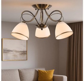Brilagi - Lustră aplicată FRED 3xE27/60W/230V Ø 59 cm bronz