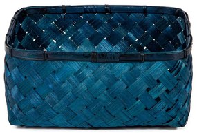 Coș depozitare din bambus Compactor, albastru