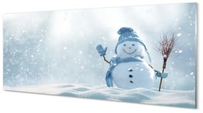 Tablouri acrilice om de zăpadă zăpadă