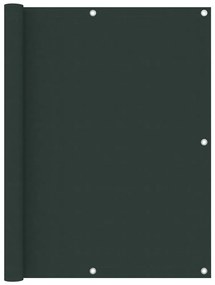 vidaXL Paravan de balcon, verde închis, 120x500 cm, țesătură oxford