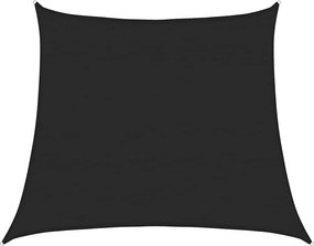 vidaXL Pânză parasolar, negru, 4/5x4 m, HDPE, 160 g/m², trapez
