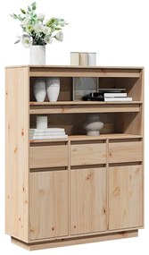 vidaXL Dulap înalt, 89x40x116,5 cm, lemn masiv de pin