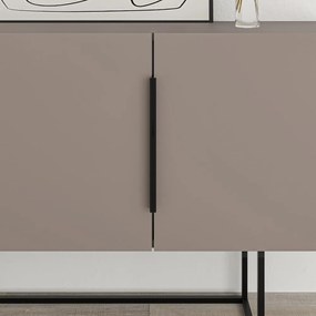 Comodă gri/bej joasă 200x80 cm Titan – Marckeric