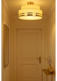 Plafonieră TAMI 1xE27/60W/230V bej/auriu