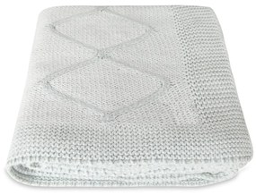 Pătură din amestec de bumbac pentru copii Homemania Decor Baby Baby, 90 x 90 cm, albastru deschis