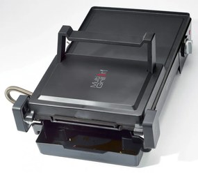 Gratar electric 3in1 Ariete MULTI GRILL 1916/10, 2400 W, 60x25 cm, Suprafata extensibila, Termostat, Negru
