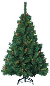 Brad de Craciun artificial cu conuri, 210 cm