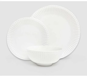 Set 18 vase de porțelan Bonami Essentials Purita, alb