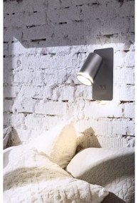 Spot LED de perete PARIS 1xGU10/10W/230V + LED/6W/230V negru