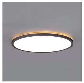 Plafonieră LED cu senzor pentru baie NIVERA LED/24W/230V IP54 d. 30 cm negru + telecomandă