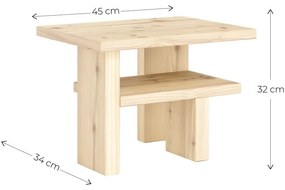 Măsuță auxiliară din lemn de pin 34x45 cm Japan – Karup Design