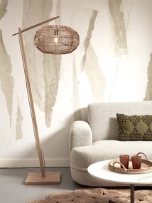 Lampadar eco din bambus cu ratan Madeira nat/48cm, nat