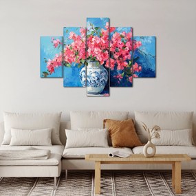 Tablou - Vază cu flori roz (150x105 cm)