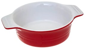 Tava de copt ceramica, Ø 13 cm, rosu