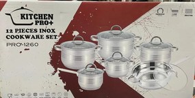 Set oale inox Kitchen Pro 12 piese PRO-1260