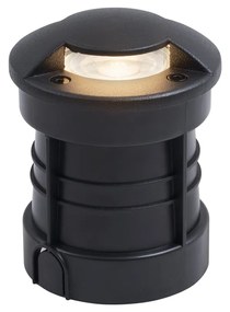 Spot modern de sol negru GU10 50mm Efect de 2 lumini IP65/IP67 - Cellar