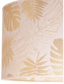 Plafonieră Duolla ARECA 1xE27/40W/230V d. 45 cm alamă/alb