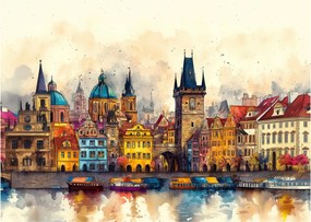 Tablou - Toamna în orașul pictat (70x50 cm)