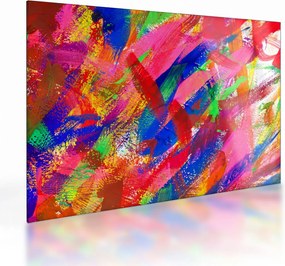 Tablou pe sticlă - Abstract colorat (70x50 cm)