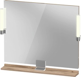 Duravit Sivida oglindă 85x65 cm dreptunghiular cu iluminare crom-lemn SV7422010550000