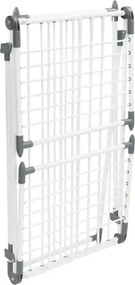 Uscător de rufe pliabil Kinghoff KH 2041, 25 m, până la 20 kg, capete antiderapante, oțel, alb/gri