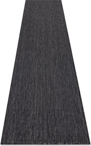 Covor, traversa SISAL SION A5165A Melanj țesute plate negru