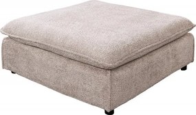 Taburete confortabil, suport pentru picioare Heaven 100cm, boucle sampanie bej