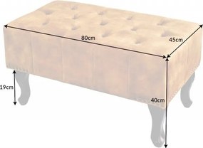 Suport picioare clasic stil englezesc Chesterfield, catifea galben mustar