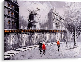 Tablou - Pictură în ulei a orașului II. (70x50 cm)
