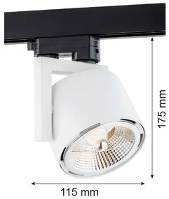 Argon 4750 - Spot ALTO 1xGU10-AR111/12W/230V alb