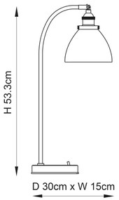 Lampă de masă Endon 91740 HANSEN 1xE14/40W/230V crom mat