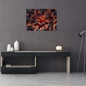 Tablou pe sticlă - Abstracția futuristă (70x50 cm)