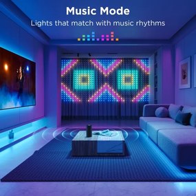 Instalație LED RGB decorativă dimabilă Govee LED/15W/230V IP65 Wi-Fi