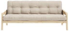 Canapea extensibilă bej 204 cm Grab - Karup Design