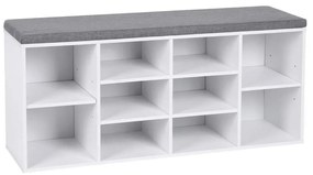 Pantofar VOREN alb/gri