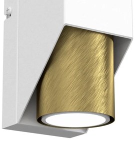 Aplică WALL 1xGU10/8W/230V albă/alamă