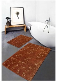 Covorașe de baie maro 2 buc. din catifea 60x100 cm – Mila Home