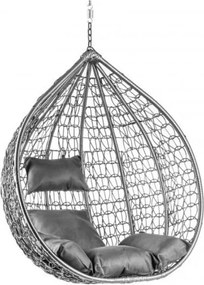 Scaun suspendat KOKON gri fara suport, perna gri