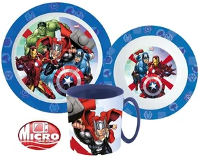 Avengers set de vase, set micro plastic cu cană 350 ml
