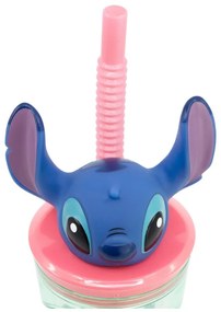 Disney Lilo și Stitch Easily Distracted Cana cu pai 3D din plastic 360 ml