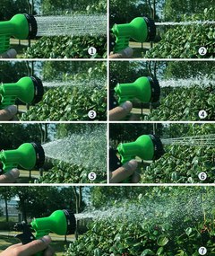 Furtun de grădină extensibil cu pulverizator multifuncțional - 15 m