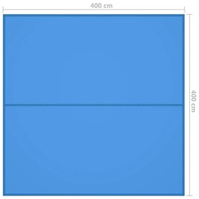 Prelata de exterior, albastru, 4x4 m Albastru, 4 x 4 m
