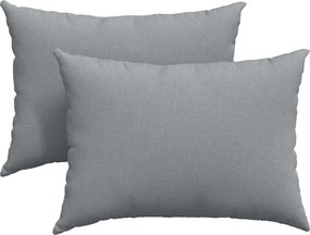 vidaXL Perne pentru canapea 2 pcs Gri deschis 70 x 50 cm țesătură