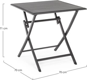Măsuță de grădină din aluminiu 70x70 cm Elin – Bizzotto