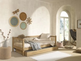 Set FORREST OAK format dintr-un Pat copii cabină (90 x 200 cm) și un Pat copii extensibil.