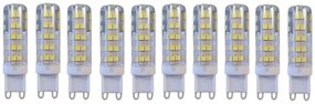 Set 10 x Becuri LED G9 – 7W, Lumină Caldă 3000K, 220V 💡