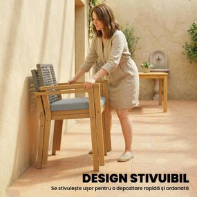 Outsunny scaune set exterior casă de vară bănci confortabile pereche relaxare | Aosom Romania